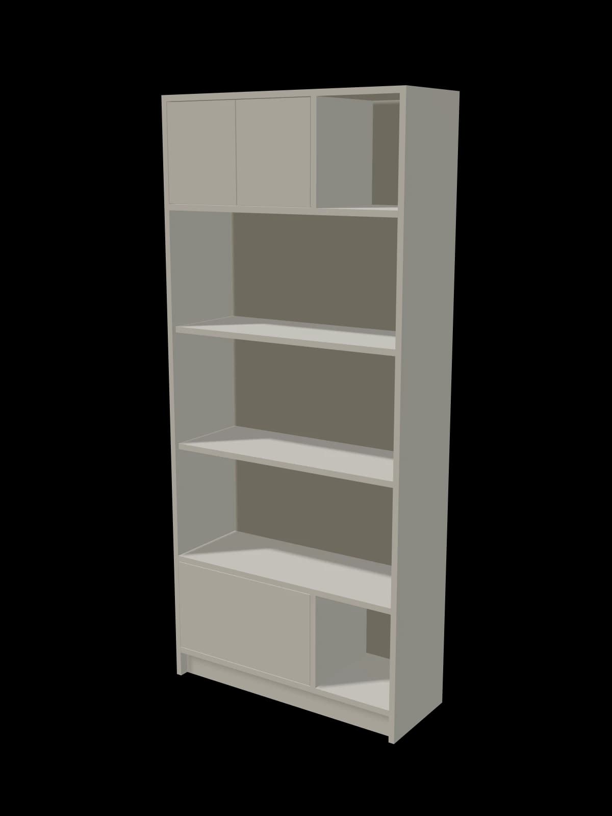 The Original — bookcase, 800 × 1800 × 300 mm, white