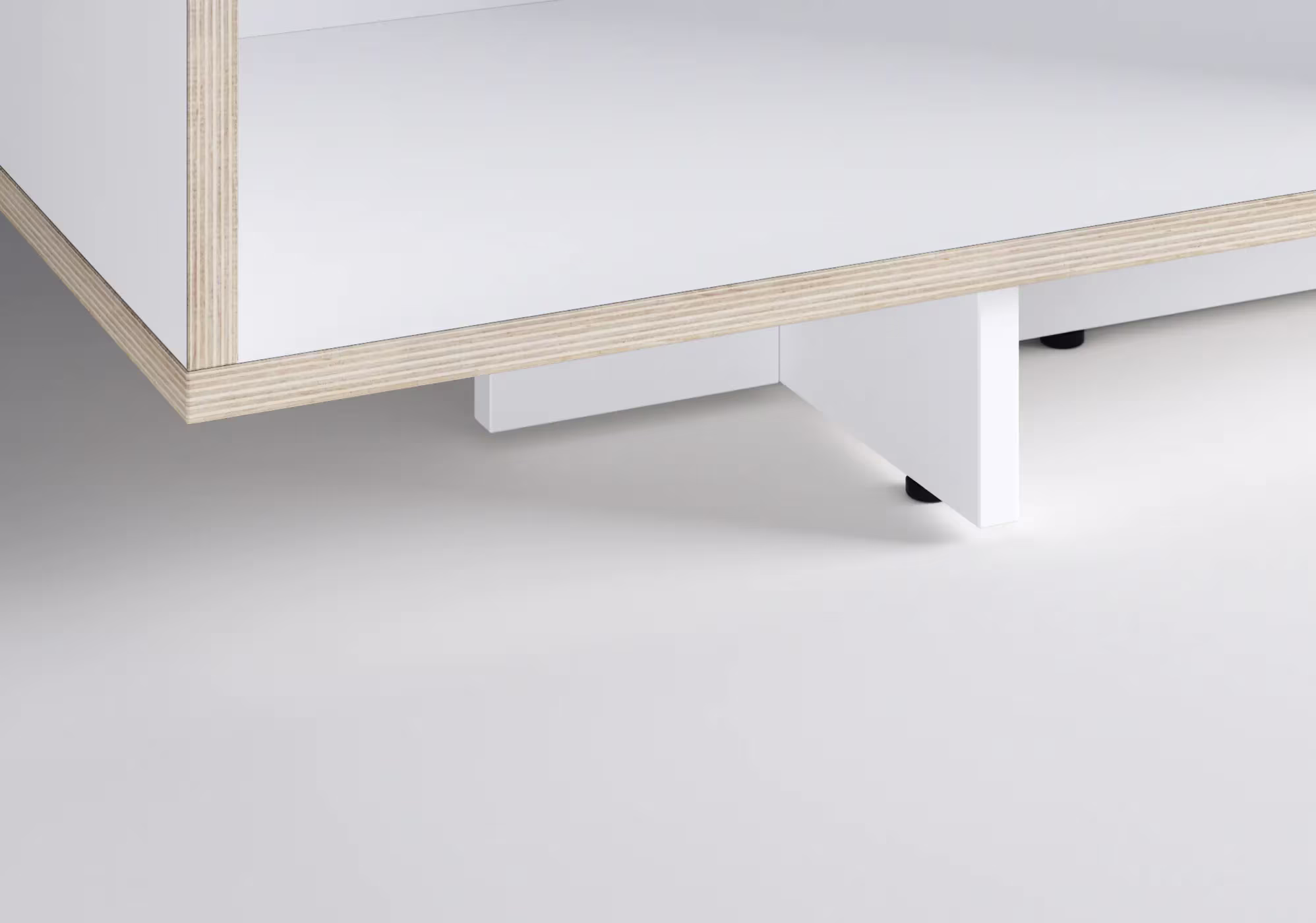 A TV stand in a furnished room
