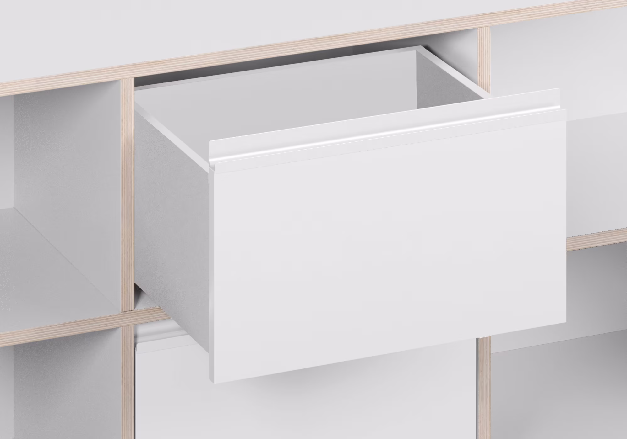 A TV stand in a furnished room