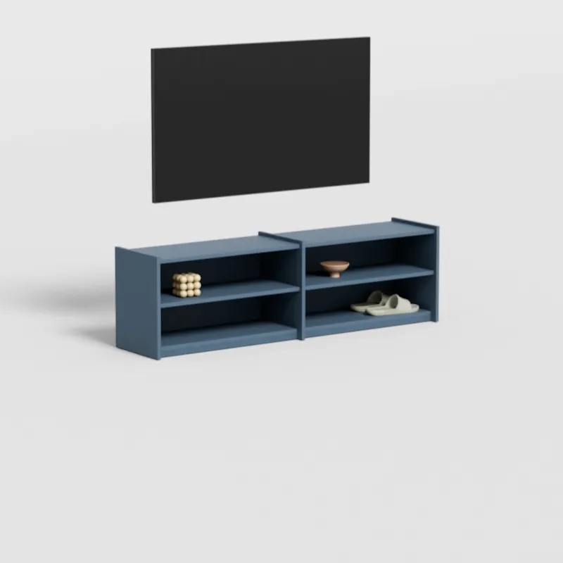 Tv Stand in Dusk Blue